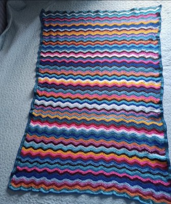 Vintage Retro Handgestrickte Decke 