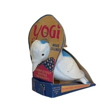 Vintage YOGI Wall Climbing Bird Toy w/ Box by Tigrett 1950s Defying Gravity