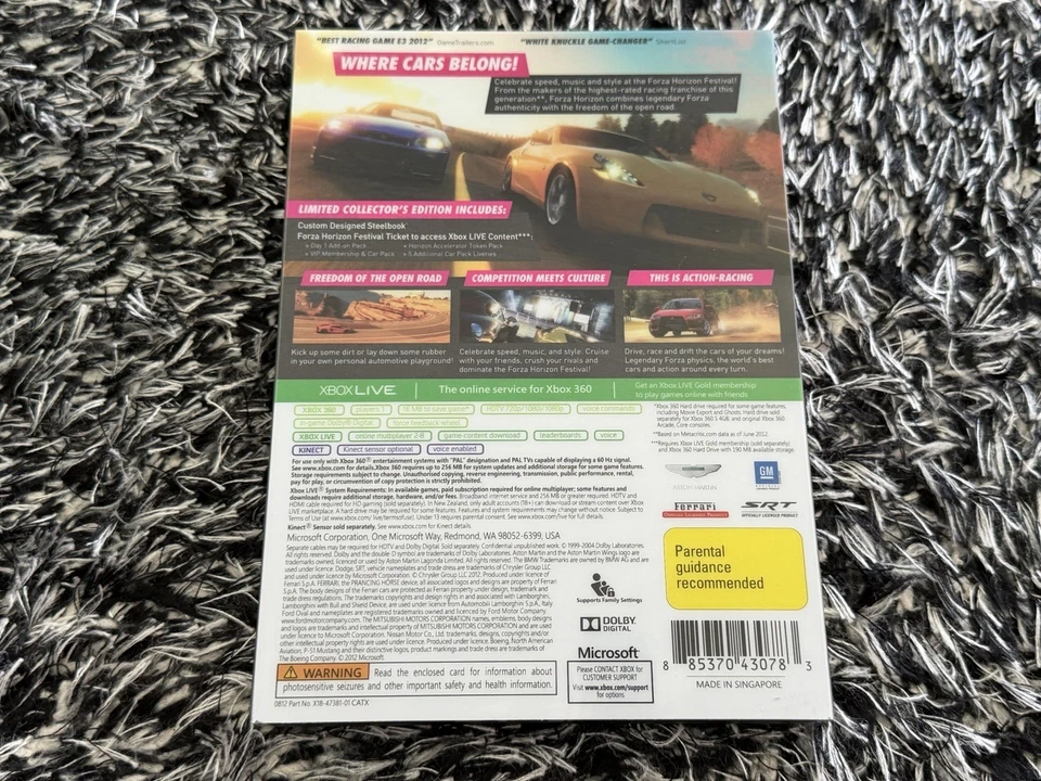 Forza Horizon Limited Collector's Edition Xbox 360 Game Steelbook / Free Postage - image 2 of 4