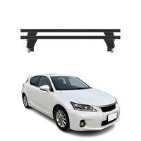 Menabo DachträGer GrundtäGer FüR Lexus CT 2011-2014 50Kg Aluminium Schwarz 2 Tlg