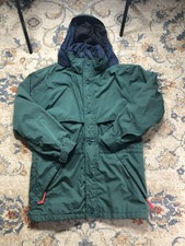 Vintage Eddie Bauer Coat Mens Large Green Gore-Tex Parka Hooded Waterproof