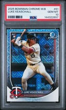 2025 Bowman Chrome Mega Box #61 Luke Keaschall Mojo Rookie PSA GEM MINT 10