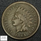 1864 with L on Ribbon Bronze Indian Head Cent 1C