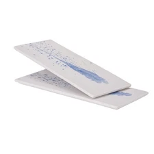 Uaral Serving Platter Long Flat Plate - 14 inch Rectangular Tray for Party,Su...