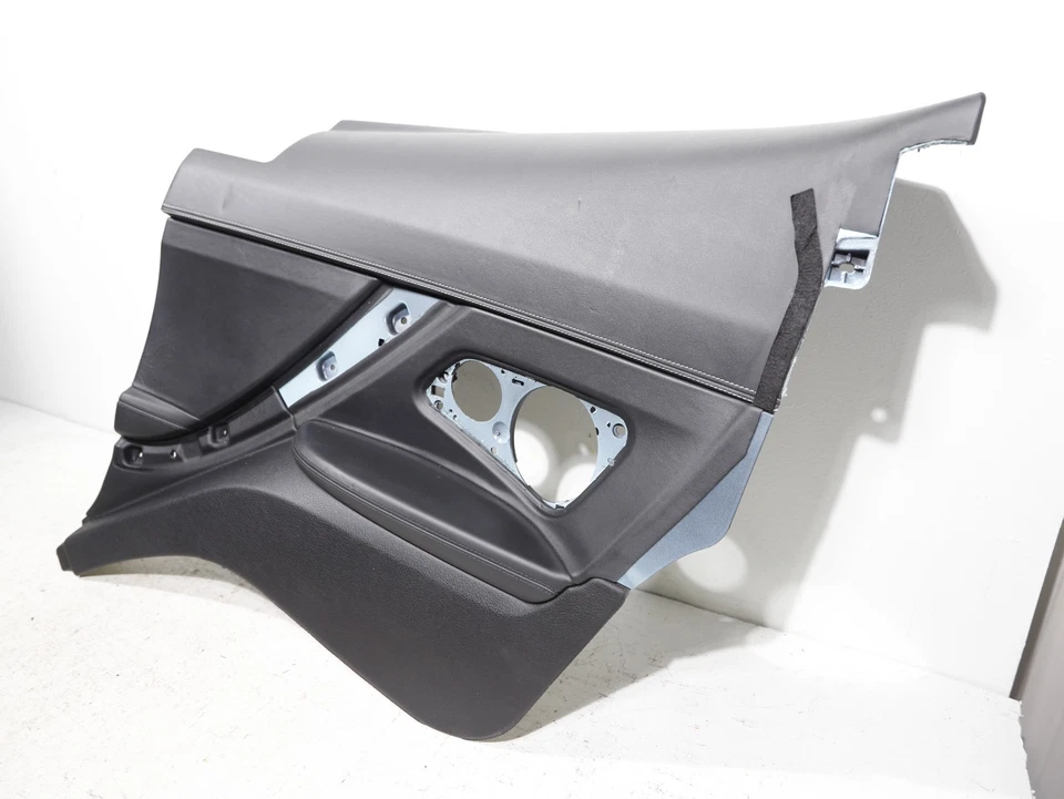 12-18 BMW 650I 640I F13 Rear Right Door Panel Cover Black W/ Stitching OEM 95K - Image 3 of 4