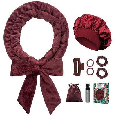 Gwabee No Heat Overnight Hair Curlers - 70 Soft Ribbon Curl Wrap with 9 Curli...