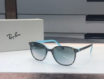 Ray-Ban Leonard sunglasses (RB2193 1316/3M 55-18). Havana on Light Blue - Image 1 of 3