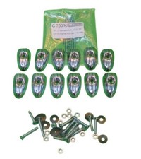 C233K - KIT PUNTALINI+VITI STRISCE PEDANA LAMBRETTA LD 125 DAL 1951 AL 1955