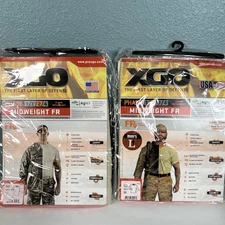 2-NEW MILITARY XGO PHASE 2 FLAME RETARDANT MIDWEIGHT L/S CREW SHIRTS L Large