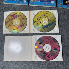 Sega CD Game Lot Sonic CD, Jurassic Park, Dracula Unleashed  Tested / Working