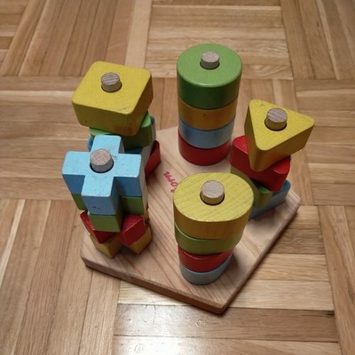 Eichhorn Steckspiel Holz   Formen & Farben   Lernspielzeug   gebraucht