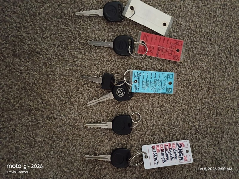 Lot Of 6 Used Cadillac Buick Pontiac Keys