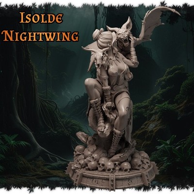 Isolde Nightwing | Ladies of the Wild Hunt | D&D Mini | 35mm
