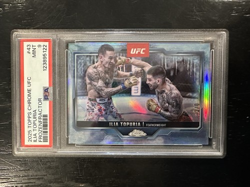 Ilia Topuria [FrozenFractor] #43 2025 Topps Chrome UFC card