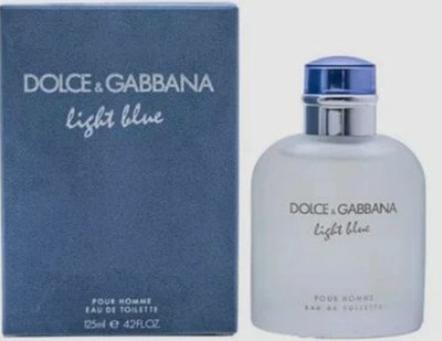 New Light Blue by Dolce & Gabbana 4.2 oz EDT Cologne For Men sealed New in Box