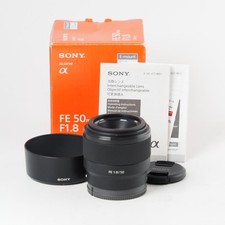 Sony FE 50mm F1.8 E-Mount Lens SEL50F18F W/Box Near Mint US Stock