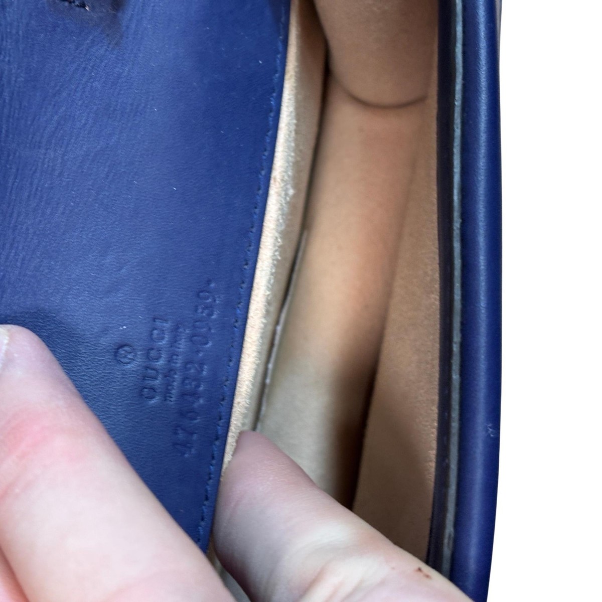 Gucci Blue Velvet Dionysus Super Mini Shoulder Bag / Leather Trim