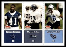 2003 Fleer Tradition Terence Newman/Marcus Trufant/Andre Woolfolk RC Dallas