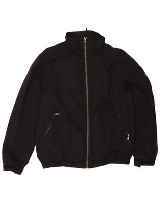 MURPHY & NYE Herren Windbreaker Jacke UK 38 Medium Schwarz Nylon BX15