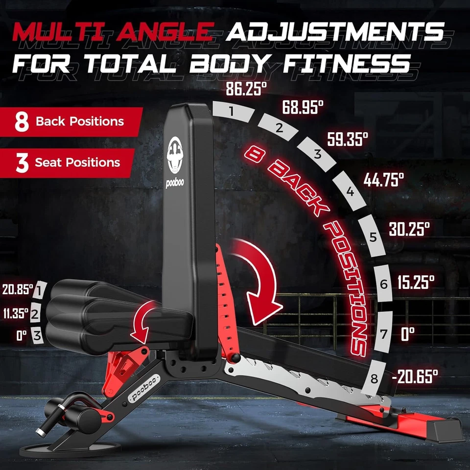 Foldable Dumbbell Bench Weight Bench Incline Bench Indoor Fitness Workout Bench - Image 4 of 4