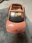 Vintage 2000 Mattel Barbie VW Volkswagen Beetle Bug Pink Car