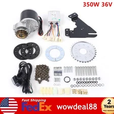 36V Thumb Throttle Kit E-bike Bike Conversion Kit Brushless Motor LCD Display US