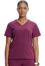 Infinity GNR8 Women's Scrubs V-Neck Top IN620A WIN Wine Free Ship
