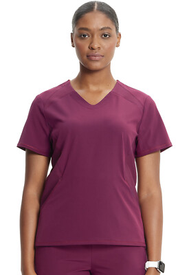 Infinity GNR8 Women's Scrubs V-Neck Top IN620A WIN Wine Free Ship