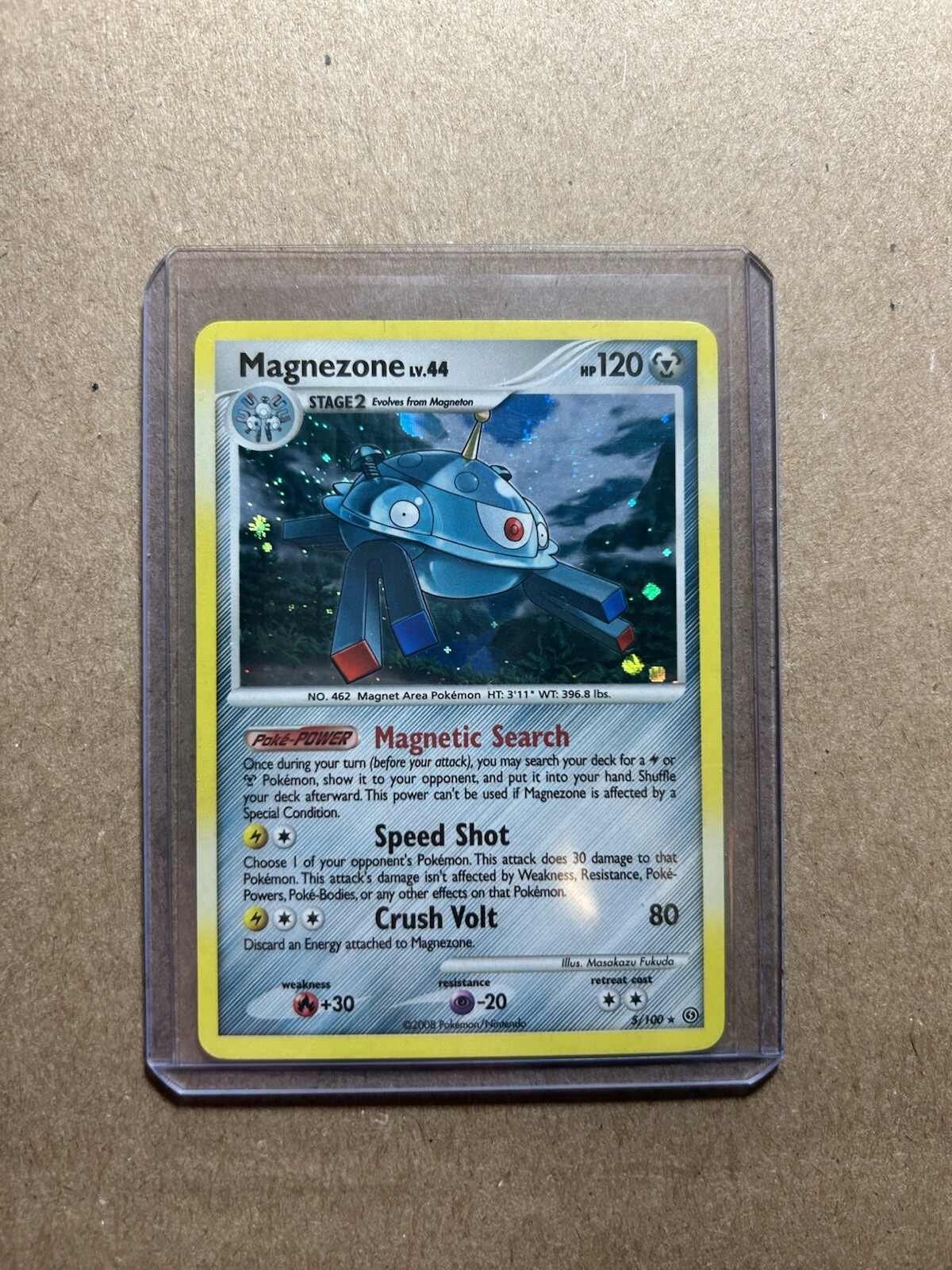 Pokemon Magnezone LV. 44 5/100 Holo Rare Stormfront Pokemon Card 