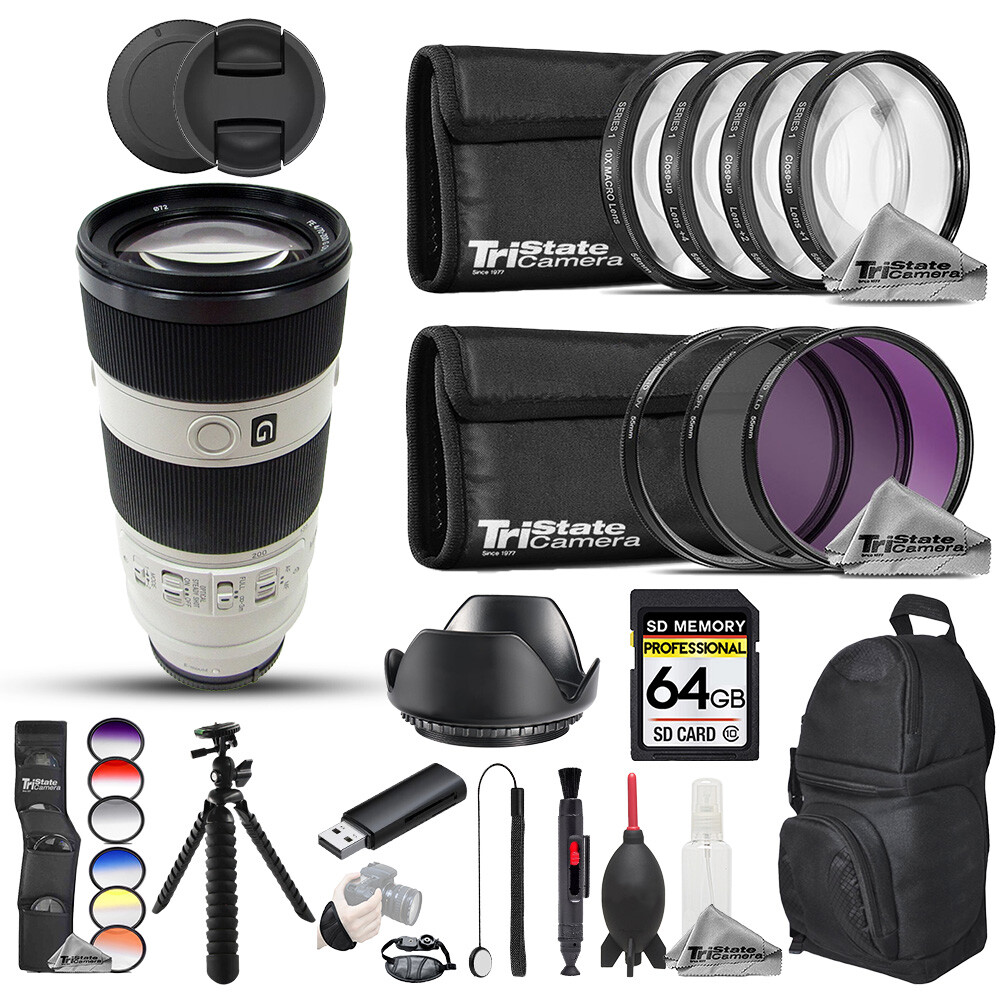 Sony FE 70-200mm f/4 G OSS Lens 23pc Pro Bundle