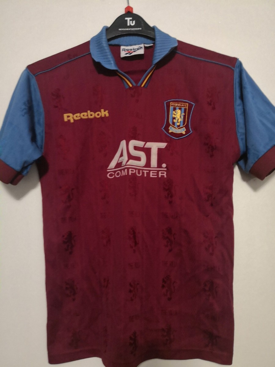 Reebok Aston Villa シャツ 1996/98 ASTON VILLA Vintage Reebok Away Football Shirt