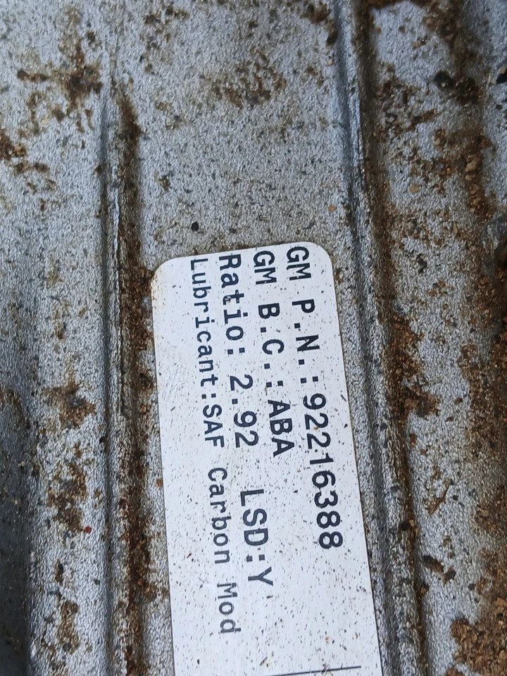 08 09 DIFERENCIAL TRASERO PONTIAC G8 GT RELACIÓN 2.92 80k Foto 3 de 4