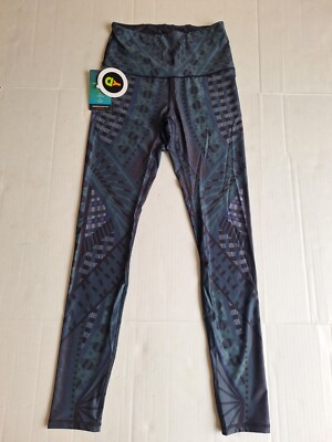 YOGA DEMOCARCY Warrior One Printed Yoga Leggings Size Small New With Tags