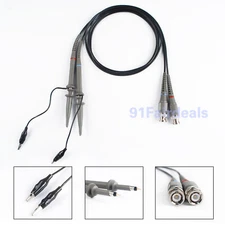 2pcs P6100 BNC Oscilloscope Probe Kit 100MHz 1X 10X Scope Analyzer Clip Probes