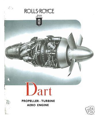 Rolls Royce Dart Engine overhaul maintenance manual + rare HISTORIC