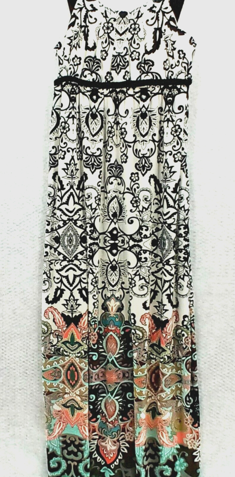 Maggie L Strappy High Neck Sundress Empire Waist Size 6-image