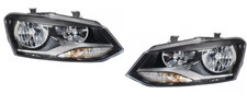 SET 2 FARO FANALE PROIETTORE ANTERIORE SX DX PER VOLKSWAGEN POLO 6R 09 MOD HELLA