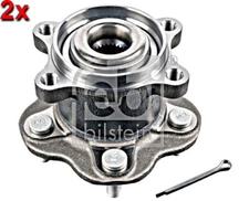 FEBI 2x Rear Wheel Bearing Kit Left Right For NISSAN RENAULT 07-14 402027585R