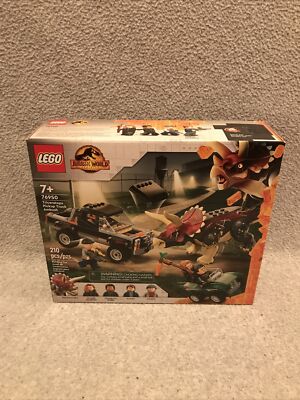 LEGO Jurassic World Dominion Triceratops Pickup Truck Ambush 76950