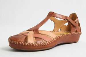 Pikolinos zapatos de cuero marrón flechtopik cierre de gancho y bucle  confort plantilla señora | eBay