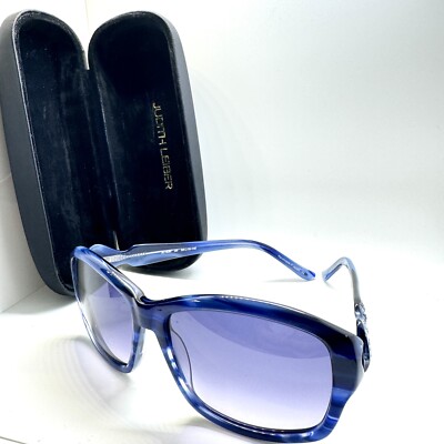 Judith Leiber Couture Blue Purple Sunglasses Case Swarovski  display picture 2