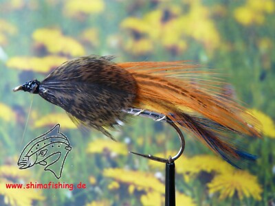 Streamer '' Nancy ''  3er Set, auf Schonhaken, barbless hook
