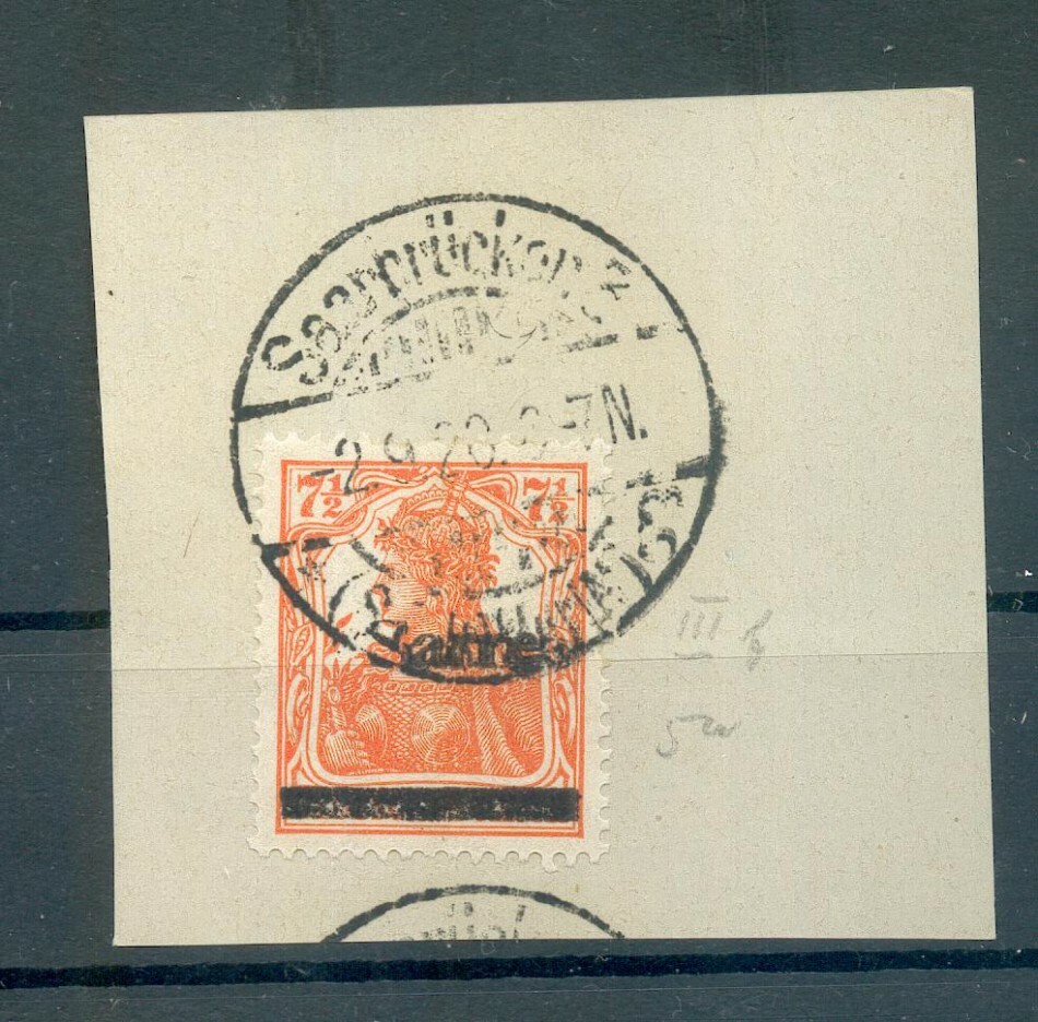 Saar 5aIII Good Type on Beautiful Gest. Luxury Piece BPP 30EUR (73712)
