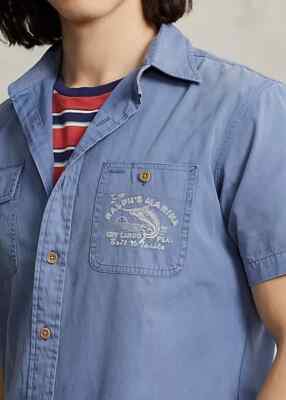 Polo Ralph Lauren Camisa Ralph Marina con bordados modelo exclusivo.