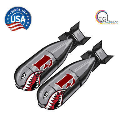 Pair F**k Bomb F Bomb Funny Color Tool Box Bumper Sticker Vinyl Decal ...