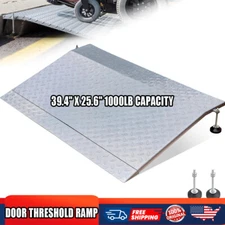 Door Threshold ramp for Doorway Adjustable Height 3.0" to 6.0" 39.4"x25.6"1000LB