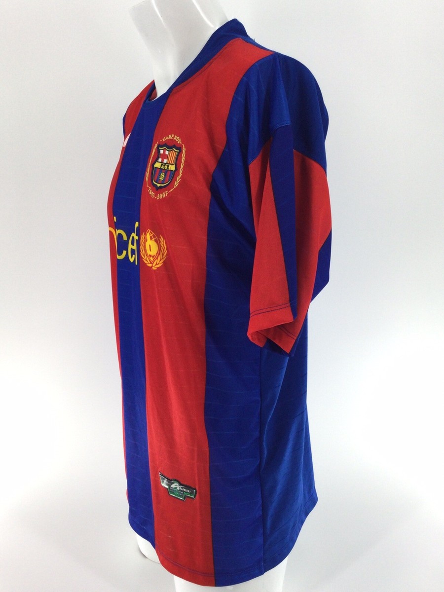【未使用品・タグ付き】FC Barcelona 長袖 UNICEF FC BARCELONA BARCA futbol soccer RAKUTEN UNICEF men M maroon