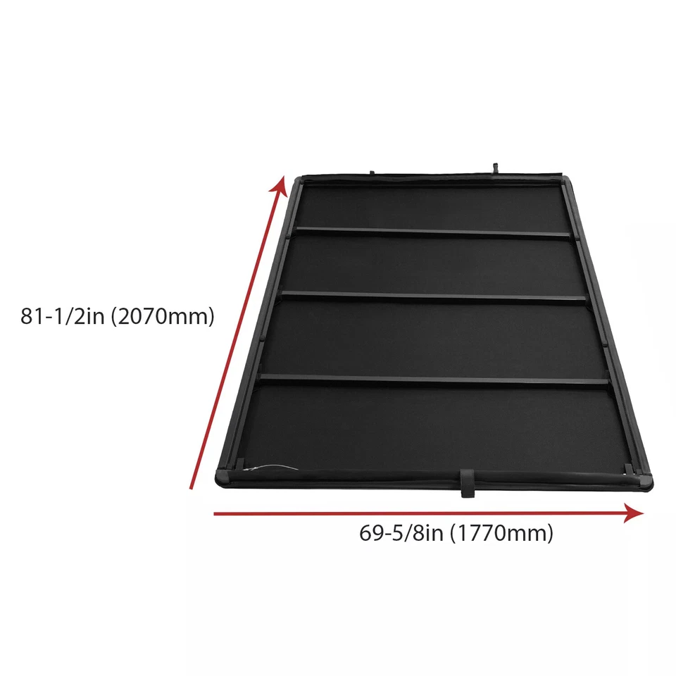 6.5ft Bed Tonneau Cover Soft Roll Up For Chevy Silverado/GMC Sierra 1500 07-13 Foto 2 de 4