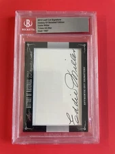 2012 Eddie Miller Auto Signed Leaf History of Baseball BGS Graded Cut Reds