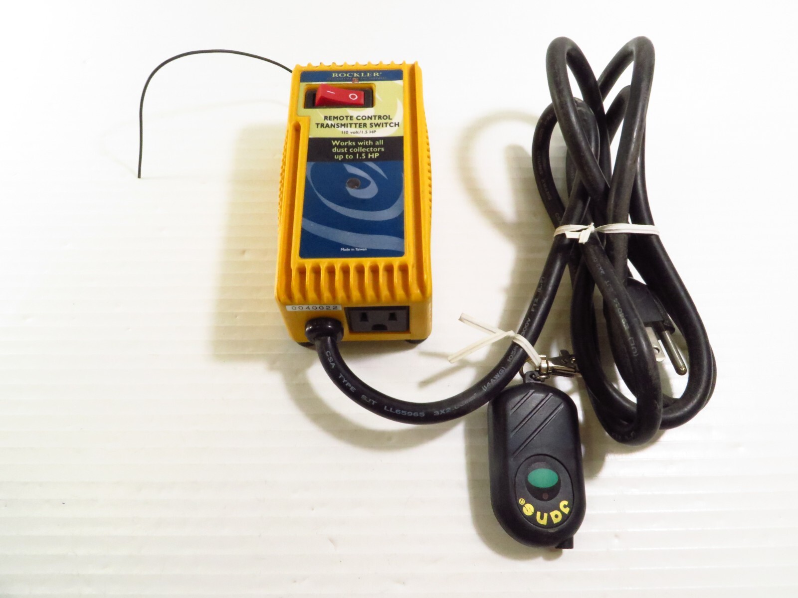 Woodcraft Rockler Remote Control Transmitter Switch 110 volt 1.5 HP w